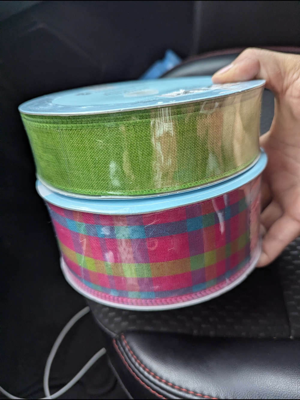 Lot Of Two Members Mark Premium Ribbon,   50 Yards Each (Wired Edges) Sam's Club